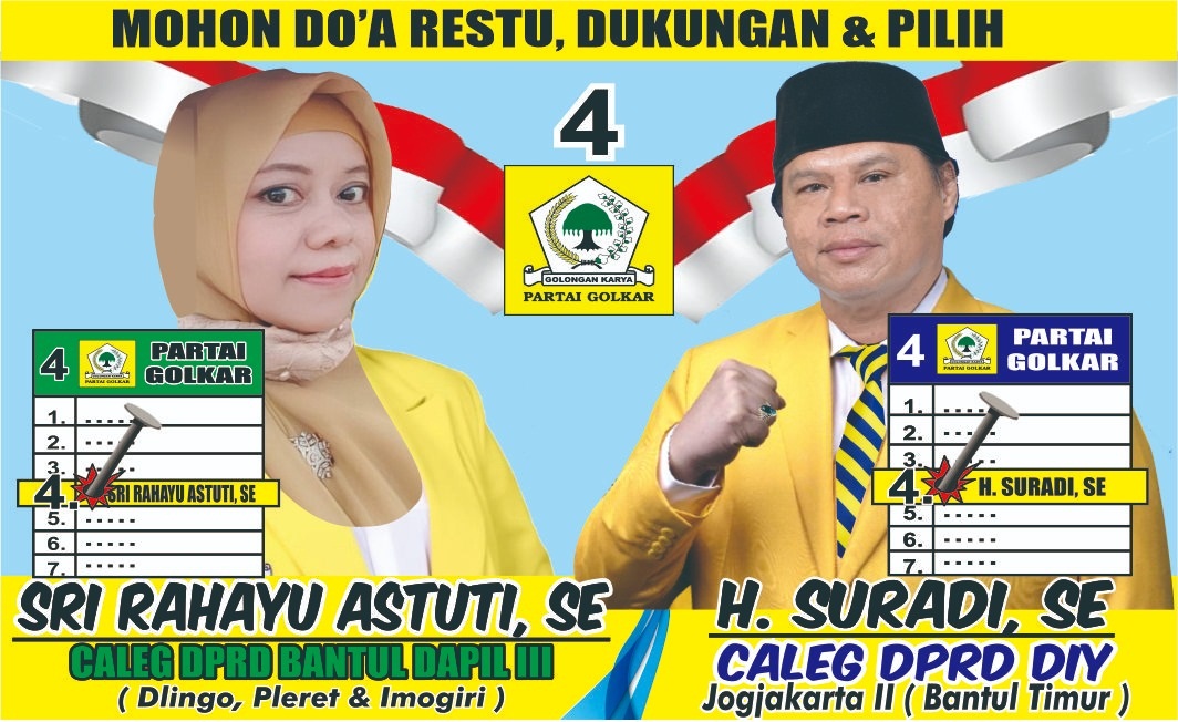 H Suradi Mantan Lurah Temuwuh Dlingo Maju  Caleg DPRD DIY 2024 Dapil Bantul Timur 