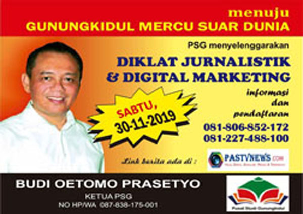 Kabar Baik Bagi Warga Gunungkidul Ayo Ikuti Pelatihan Jurnalistik dan Digital Marketing