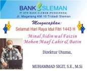 Dirut PT. Bank BPR. Sleman Muhammad…