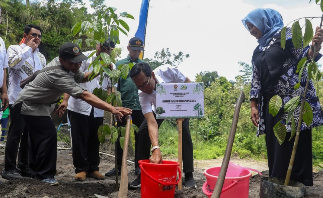 Gubernur DIY Canangkan Rehabilitasi Lahan Kawasan Penyangga Gunung Merapi