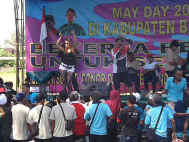 Buruh DI Bantul Rayakan May Day Dalam Kebersamaaan