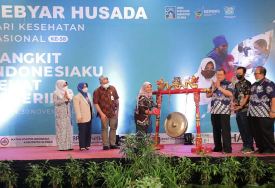 Peringatan Hari Kesehatan Nasional  58  TH 2022 Sleman Luncurkan Inovasi Totalitas Besti 
