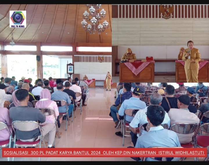 Bimtek 300 PL Padat Karya Di Bantul TH 2024 Peroleh Pengarahan  Kerja