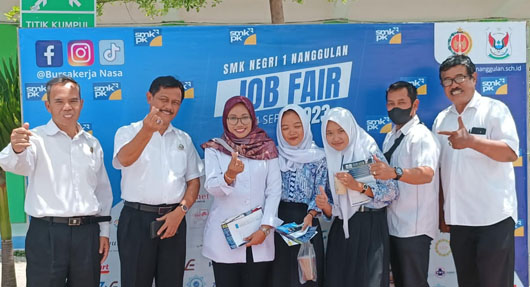 Job Fair SMKN 1 Nanggulan Kulonprogo 2023 Mendulang Kunjungan