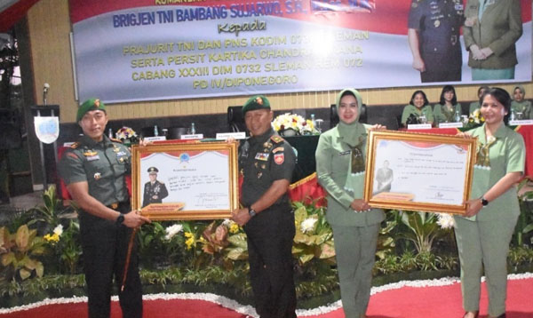 Danrem 072/ Pamungkas  2025 Laksanakan Kunjungan Kerja Di Kodim 0732 Sleman