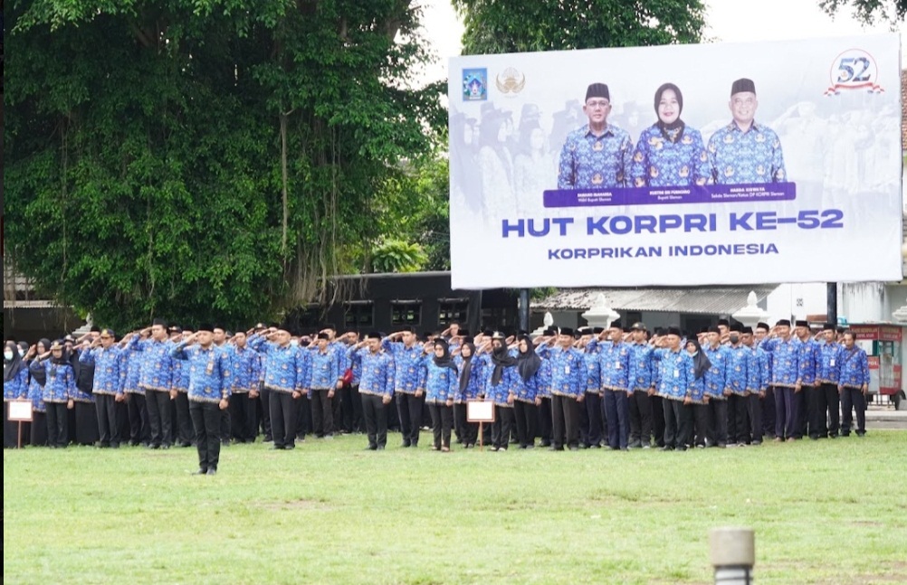 Pemkab Sleman Gelar Upacara Hari Korpri ke-52 TH 2023 Perekat Persatuan Bangsa