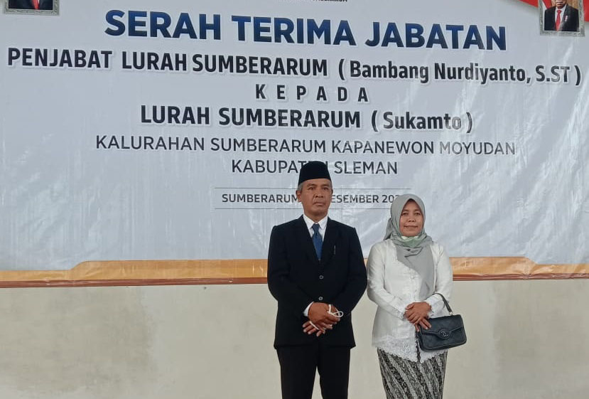Sertijab  Lurah  Sukamto Rangkul Warga Untuk Bersatu Membangun Sumberarum Moyudan 