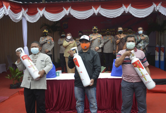 Polda DIY Bantu Oksigen Cair 3,5 Ton ke Pemkab Sleman