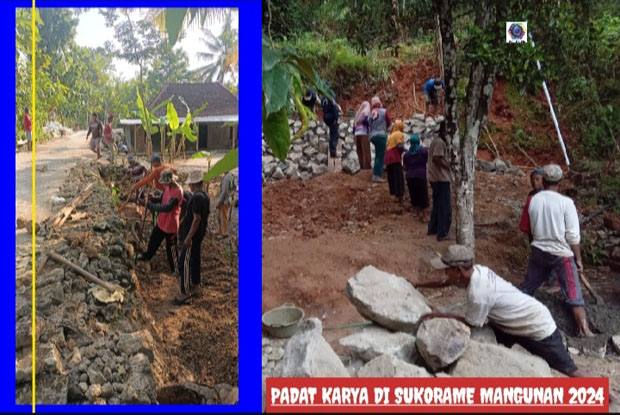 Pengerjaan Secara Serentak 300 Titik Padat Karya Di Bantul  2024 Dimulai