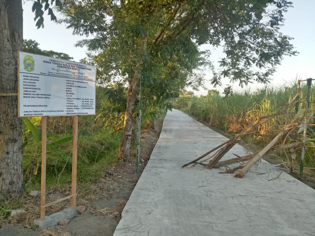 Lurah Se Bantul Sambut Positif Program Padat Karya Tahun 2021