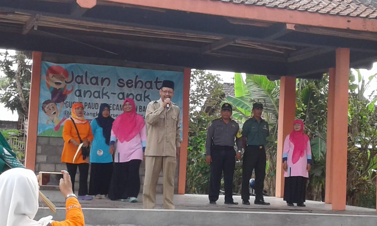Meriahkan  Pekan Olahraga & Seni Kecamatan Bantul.Ratusan  Anak dan TK  Turut  Ikuti Jalan Sehat