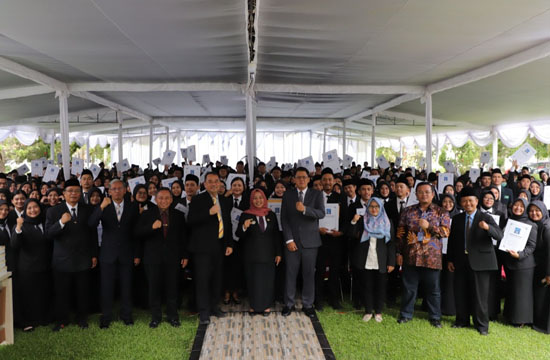   845 PEGAWAI PPPK SLEMAN 2024 DILANTIK HARAP KUALITAS KERJA MENINGKAT