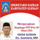 HUT RI 80 SEKDA SLEMAN SUSMIARTO…