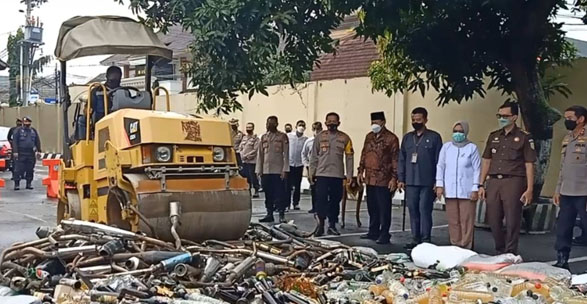 Hasil Operasi Pekat Progo 2022 Miras Di Gilas Polda DIY 