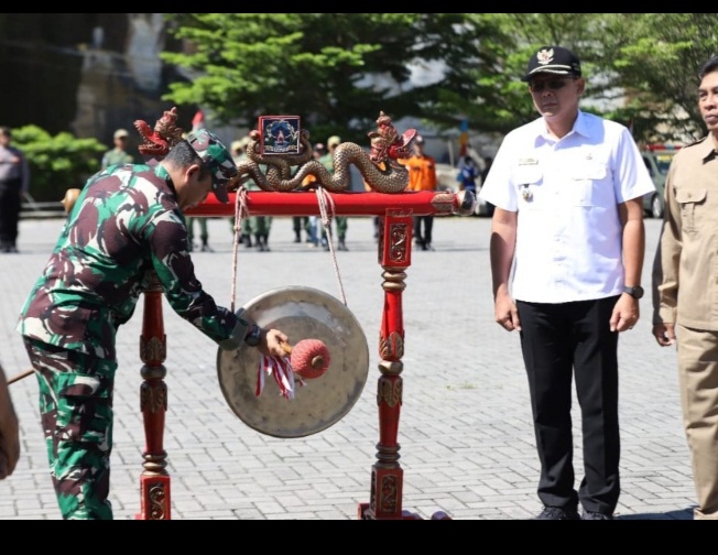 WABUP SLEMAN ‘BUKTI RIIL MANUNGGALNYA TNI DENGAN MASYARAKAT TMMD SENGKUYUNG TAHAP I TAHUN 2024 SELESAI