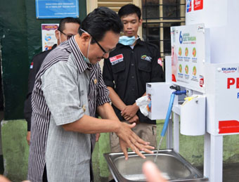 Tempat Setrateis Kota Jogja di Pasangi Wastafel Portabel Cegah Penyebaran Corona 