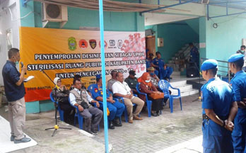Penyemprotan Desinfektan Ruang Publik Bantul Mulai Di Berlakukan