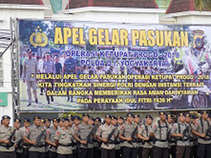 Apel  Gelar  Pasukan  Operasi Ketupat Progo  2018