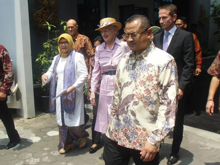 Ratu Denmark Margargrethe  II Dan Prince Concort Berkunjung ke Jogja
