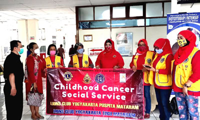 Peringati Hari "Cancer Anak Sedunia " LCY Tugu Mataram Lakukan Baksos 