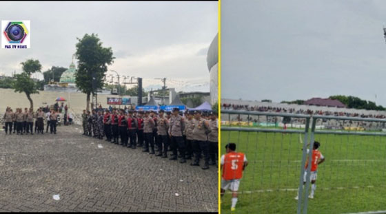 Polresta Banyuwangi Perketat Pengamanan Kompetisi Sepak Bola Liga 4 PSSI Jatim Putaran 16 Besar