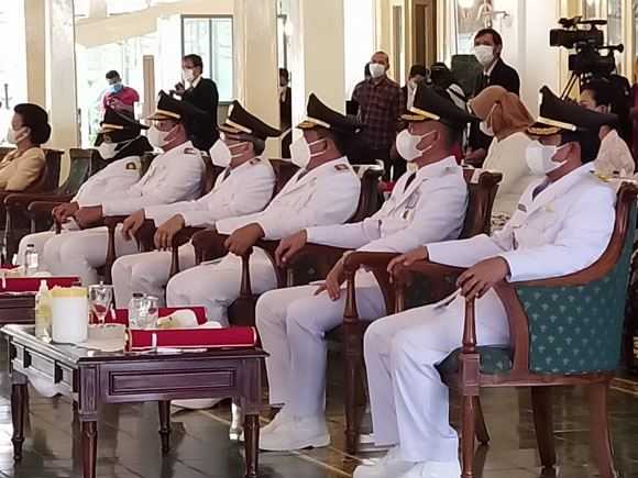 Ini Pesan Sri Sultan HB X Gubernur DIY Dalam Pelantikan Bupati dan Wakil Bupati TH.2021