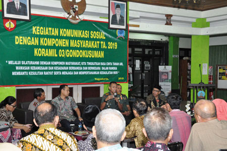 Dandim 0734/Yogyakarta Berharap Adanya Sinergitas Semua Elemen Masyarakat