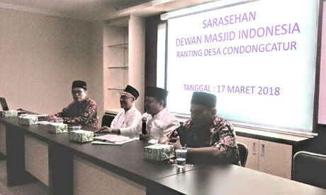  TAKMIR  MASJID  SE CONDONGCATUR ADAKAN  SOSIALISASI  DEWAN MASJID INDONESIA  