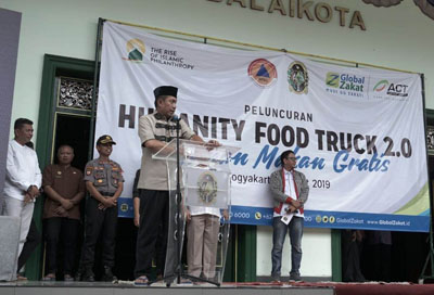 Walikota Yogyakarta, Resmikan Humanity Food Truck  Beri Layanan Makan Gratis
