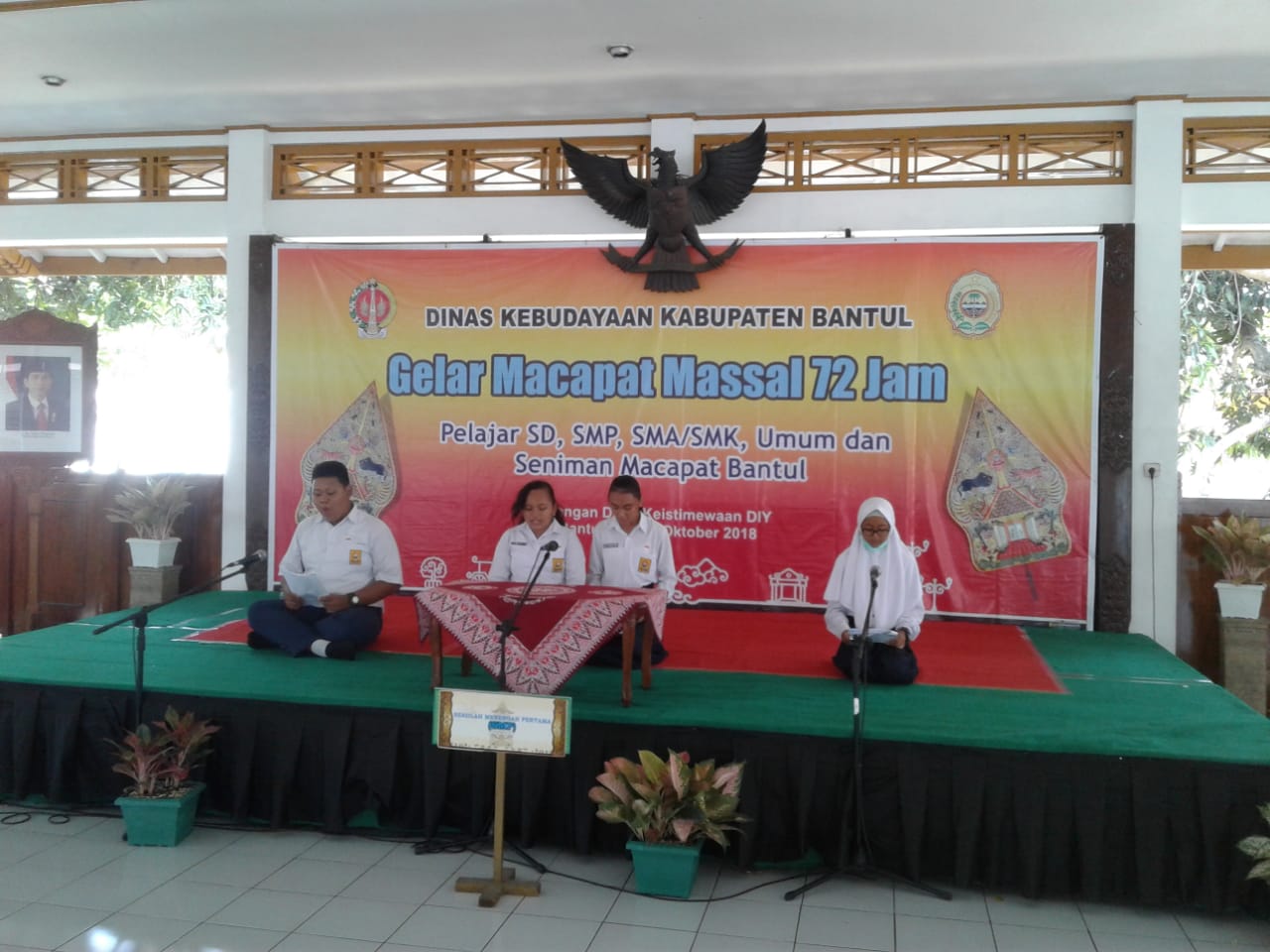 Seni moco pat budaya adiluhung ;Generasi muda wajib melestarikan
