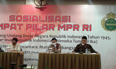 MPR RI  Perkumpulan  Keluarga Besar Tamansiswa Gelar Sosialisasi Empat Pilar 