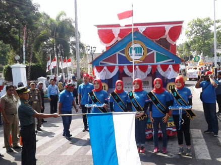 Promosikan Air Mineral PDAM Bantul Hiasi Karnaval HUT RI Ke - 74
