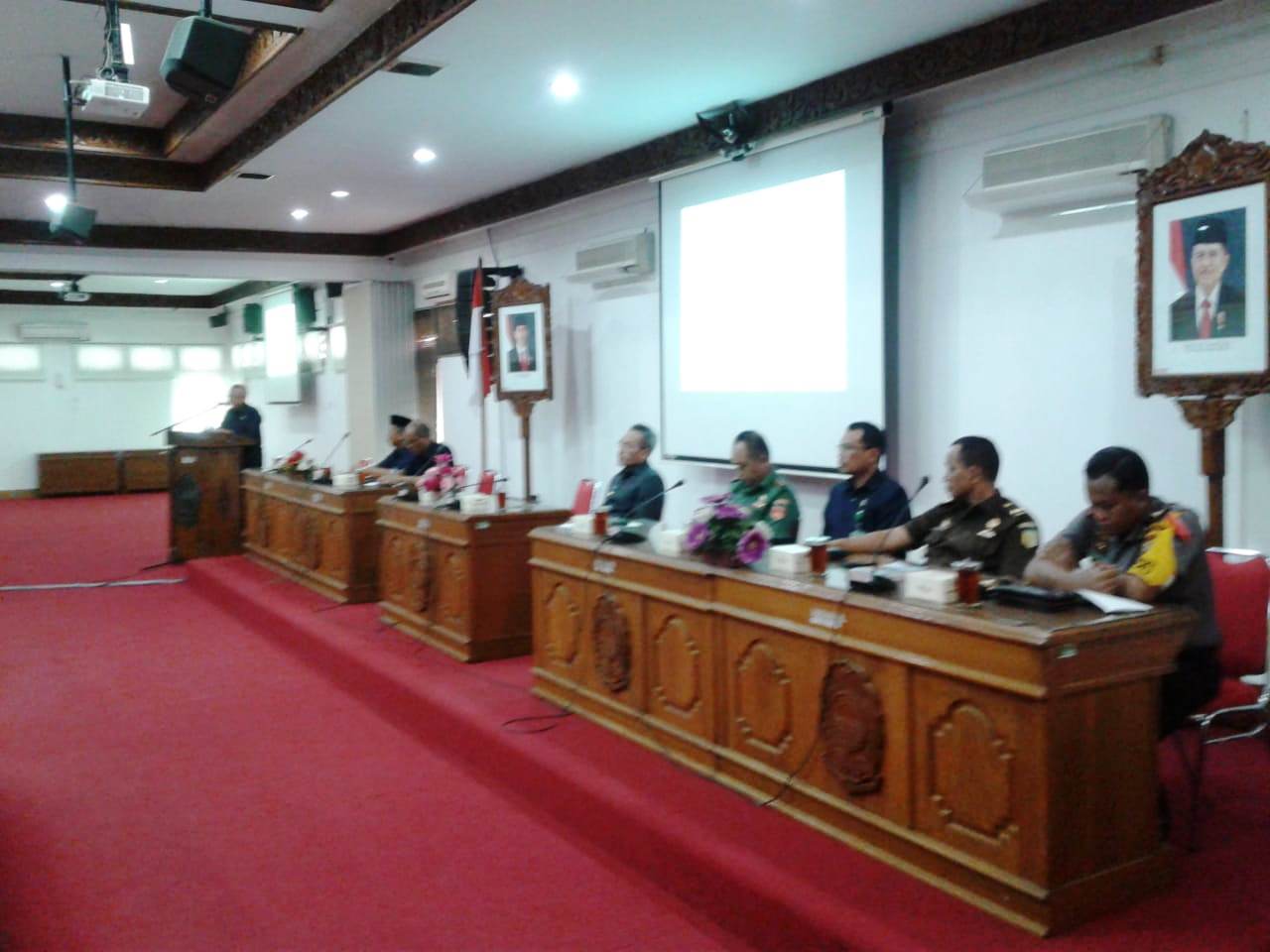 Rakor Forkompinda  Menghadapi Natal 2018 & Tahun Baru 2019 Bantul Harus Aman 