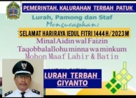 Selamat hari raya lebaran 2023…