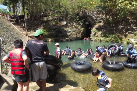 Dalam Goa Pindul Di Temukan Ular Tapi Juga  Ada Pelusnya ?