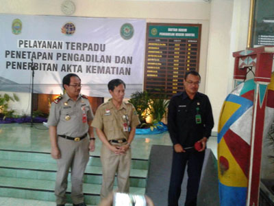 BANTUL MELAUNCHING PELAYANAN TERPADU AKTE KEMATIAN