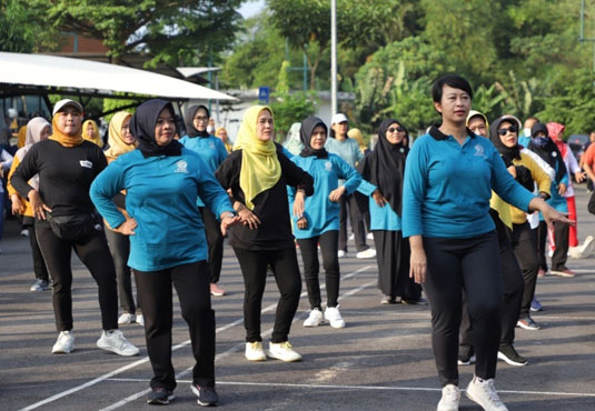 TP PKK Kab. Sleman Gelar Kegiatan Senam Massal Peringatan HKG PKK Ke- 52