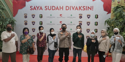 Wakapolda DIY Monitor Langsung Vaksin Kedua di Hartono Mall