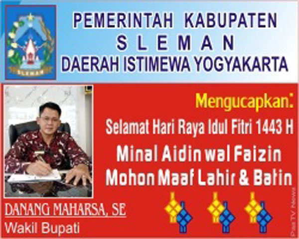 Danang Maharsa SE Wabup  Sleman Selamat Hari Raya  Iedul  Fitri Mohon Maaf  Lahir Batin 