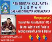 Danang Maharsa SE Wabup Sleman…
