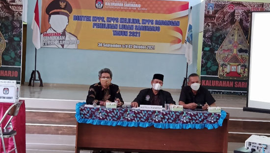 Jelang Pilur Kalurahan Sariharjo Ngaglik Sleman Gelar Pelaksanaan Bimtek 