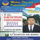 Guntur Ari Bowo : Selamat Atas…