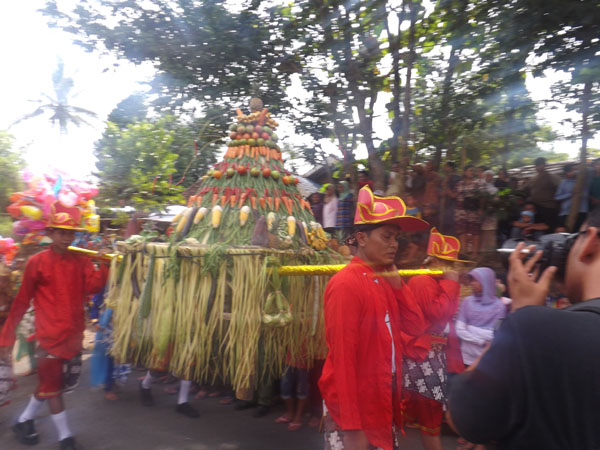 Gunungan dalam Kirab Budaya ludes jadi rebutan warga Beji 
