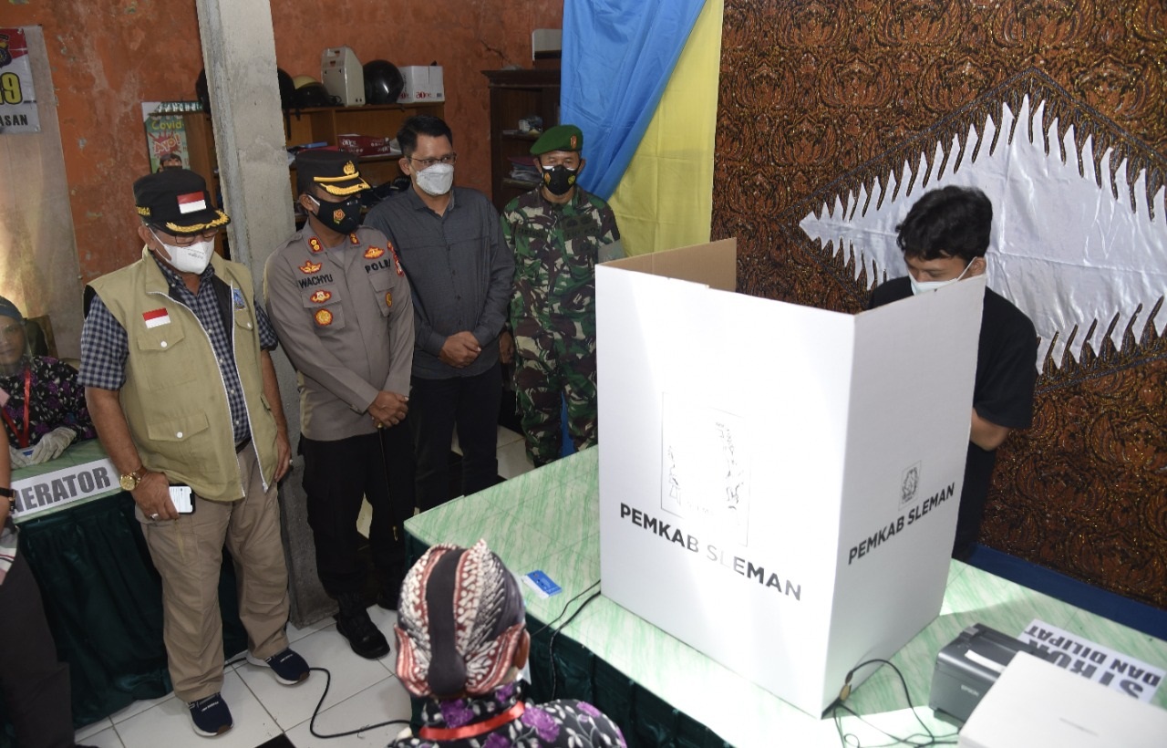 Ini Gelombang Kedua Pelaksanaan Pemilihan Lurah E-votingKalurahan Selomartani dan Sumberarum Sleman 2021