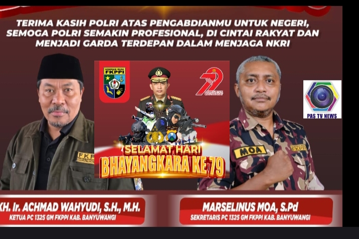FKPPI  Banyuwangi Dukungan Polri Spanduk Di Sejumlah Titik Muncul