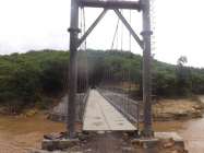Jembatan gantung yang ini di bangun…