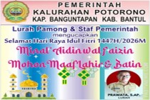 Prawata S.A.P,Lurah Potorono Banguntapan,…