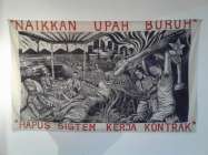 Pameran lukisan "bara lapar…