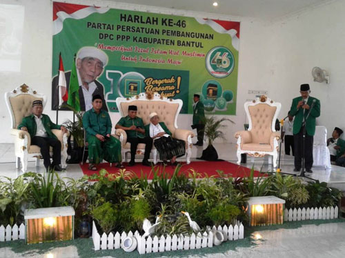 KH Maimun ZUBAIR  Tegaskan  Bersatu Harga Mati  DI PPP