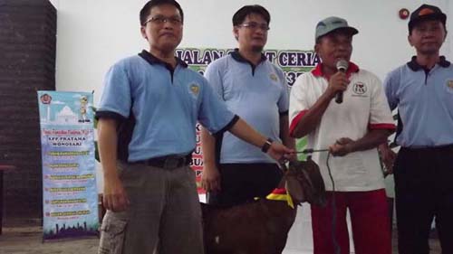 MENYONGSONG  RAMADHAN KPP PRATAMA WONOSARI MENGADAKAN JALAN SEHAT' 'HADIAH KAMBING 
